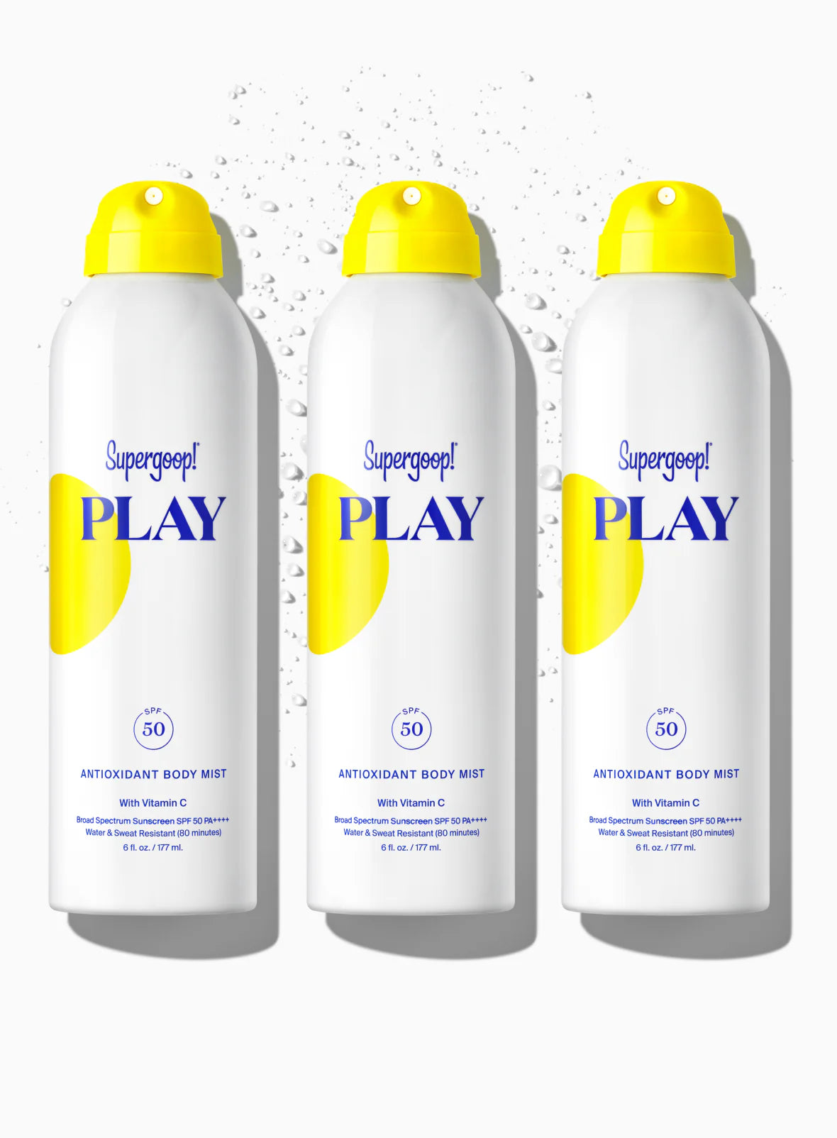 PLAY Antioxidant Body Mist SPF 50 with Vitamin C - Sunny Citrus 3 pack